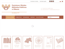 Tablet Screenshot of biblioteka.olkusz.pl